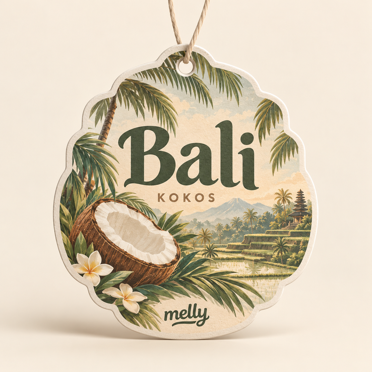 Bali Kokos Autoduft von melly – Designentwurf