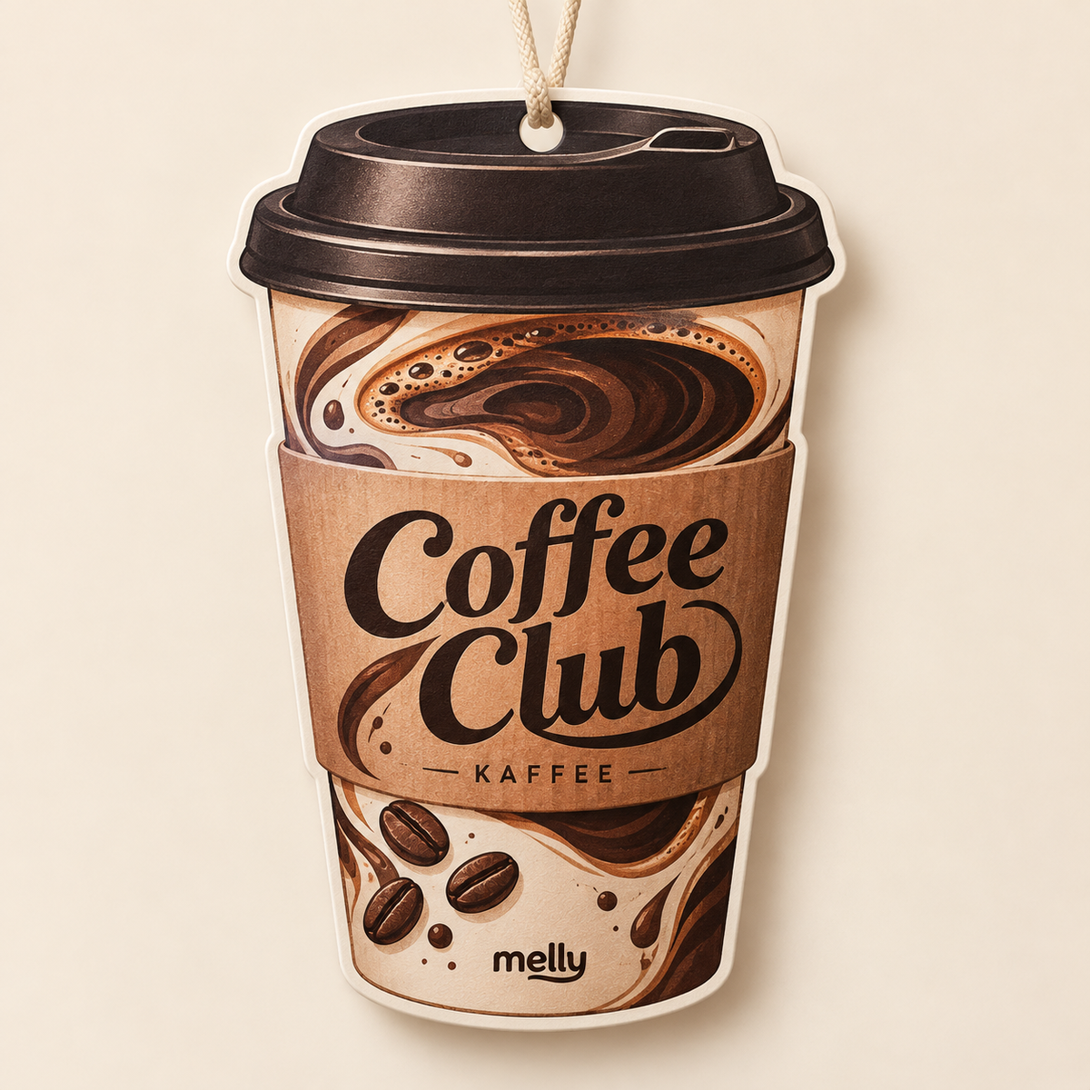 Coffee Club – Kaffee Autoduft von melly – Designentwurf