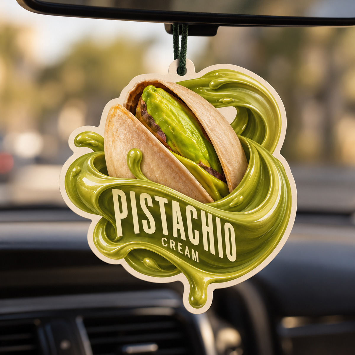 Pistachio Cream – Designentwurf des Duftanhängers