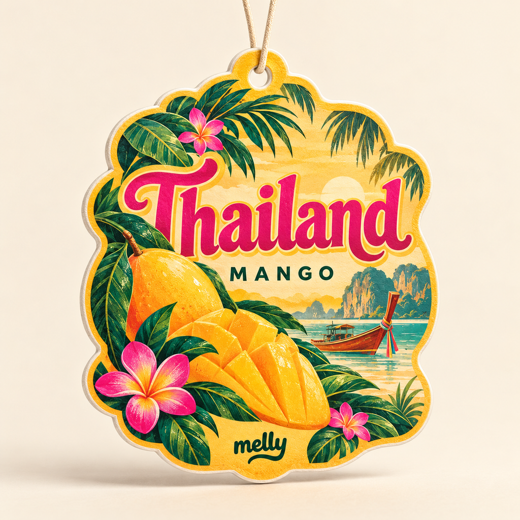 Thailand Mango Autoduft von melly – Designentwurf